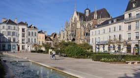 La place de la Libération à Troyes (Aube), le 13 septembre 2021.