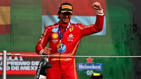 Carlos Sainz avec Ferrari, à Monza le 2 novembre 2024