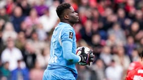 Brice SAMBA lors de Rennes-PSG, le 08/03/2025