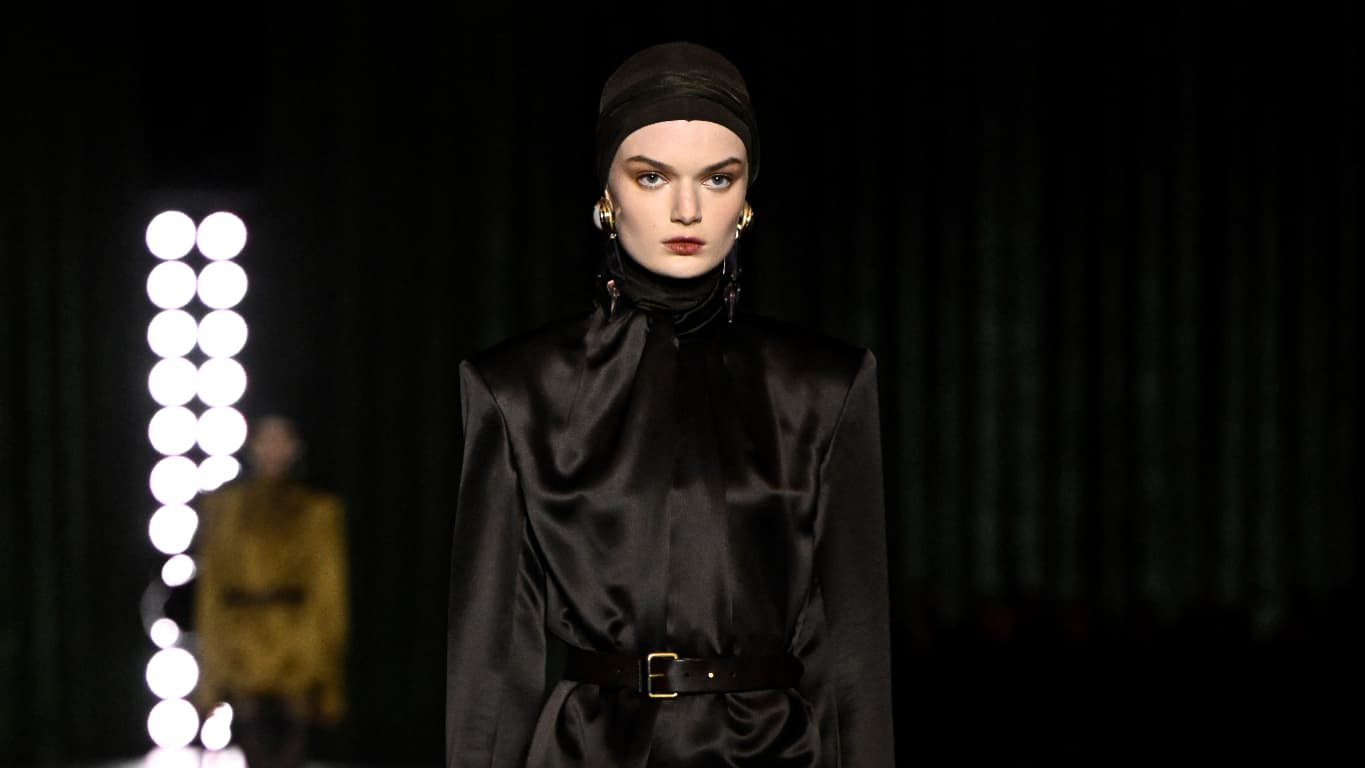 Défilé Saint Laurent automne hiver 2024