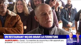 Ce restaurateur niçois décide de rouvrir son établissement malgré l'interdiction