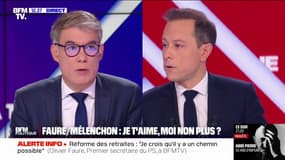 Critiques de Jean-Luc Mélenchon: "Je ne me laisse pas insulter, mais je ne me laisse pas non plus intimider", déclare Olivier Faure (PS)