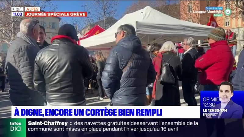 Grève du 31 janvier: la manifestation se prépare à Digne-les-Bains