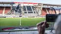Le stade endommagé de l'AZ Alkmaar, le 10 août 2019