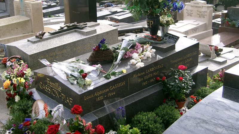 La tombe d'Edith Piaf.