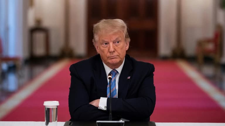 Le président américain Donald Trump à la Maison Blanche, à Washington le 7 juin 2020 