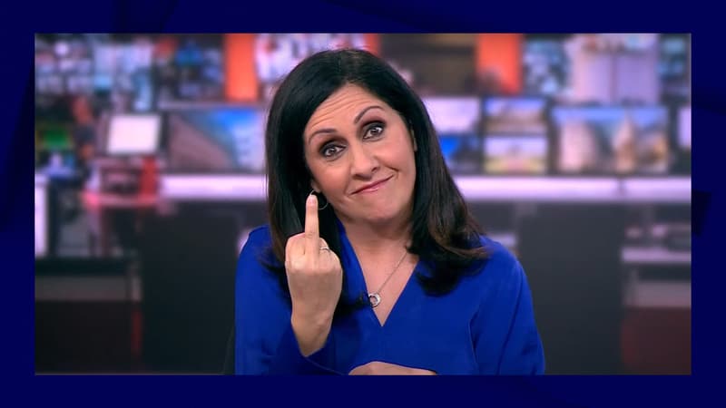 Une présentatrice de la BBC fait un doigt d'honneur en direct à la télévision