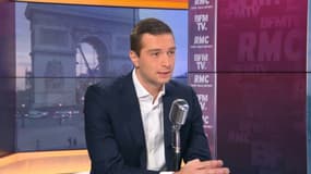 Jordan Bardella sur le plateau de BFMTV-RMC le 20 octobre 2021.