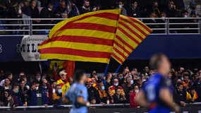 Le Stade Aimé-Giral, lors de Perpignan-Castres.