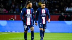 NEYMAR JR et Kylian MBAPPE
