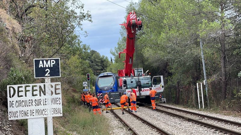 Le train des Pignes a déraillé ce mercredi 20 septembre 2023 à Nice.