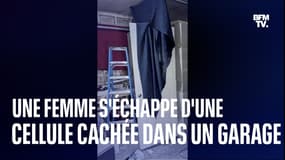 Une femme s'échappe d'une cellule en béton dans le garage d'un potentiel agresseur en série