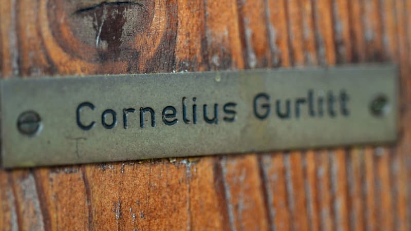 Sur la porte de Cornelius Gurlitt, le 19 novembre 2013.