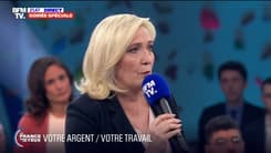 Marine Le Pen à propos des soignants non-vaccinés contre le Covid-19: "Je réintègrerai l'intégralité du personnel soignant qui a été suspendu"