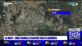 Le Muy: une famille sauvée des flammes 