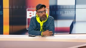 Jérôme Rodrigues sur le plateau de BFMTV le 7 mars 2019