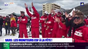 Vars : les moniteurs ESF à la fête!