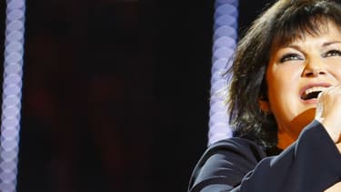 Maurane sur le plateau de "Nouvelle Star" en 2015