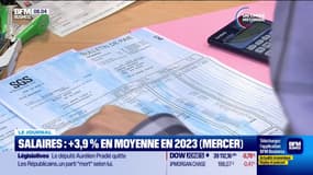 Salaires: +3,9% en moyenne en 2023