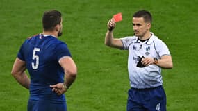 Carton rouge pour Willemse lors de France-Galles