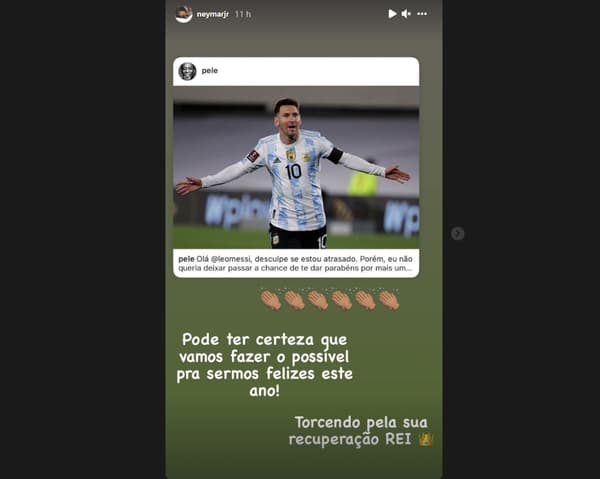 Le message de Pelé à Messi