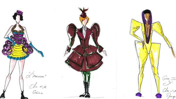 Quelques croquis des costumes du Carnaval de Nice 2016