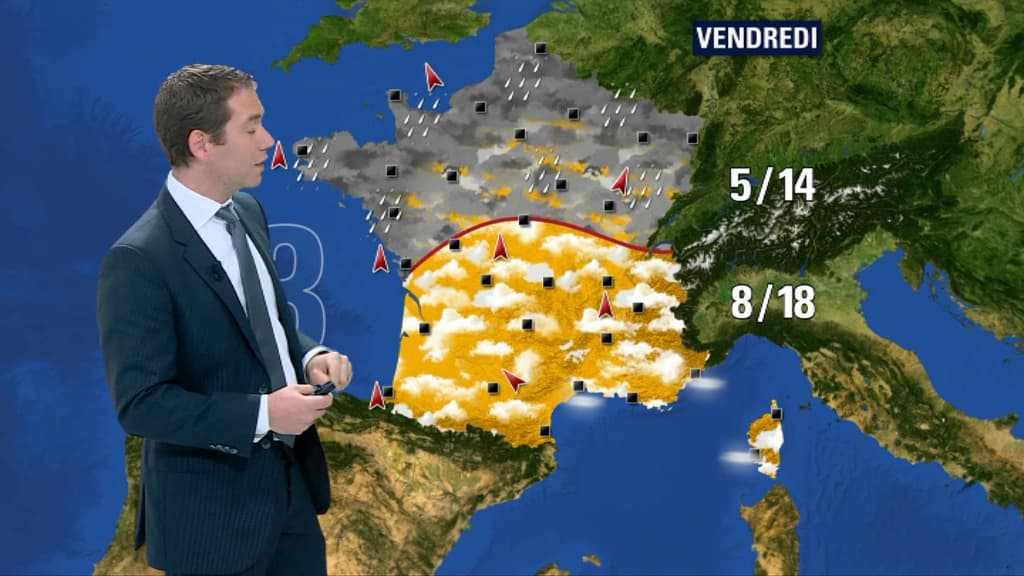 Grisaille au nord et beau temps au sud, ça s'est déjà vu. Grisaille au nord et beau temps au sud, ça s'est déjà vu.