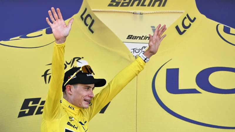Jonas Vingegaard premier maillot jaune du Tour de France 2026 le 4 juillet 2026 2315205