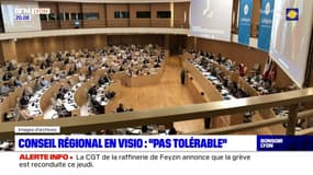 Conseil régional en visio : "pas tolérable"