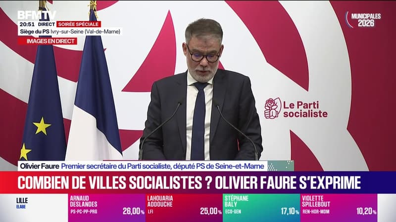 Municipales 2026:Olivier Faure salue "la victoire de 350 maires socialistes réélus"