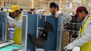 Le salaire des ouvriers indiens, ici dans une usine Panasonic, devrait quadrupler d'ici à 2030.
