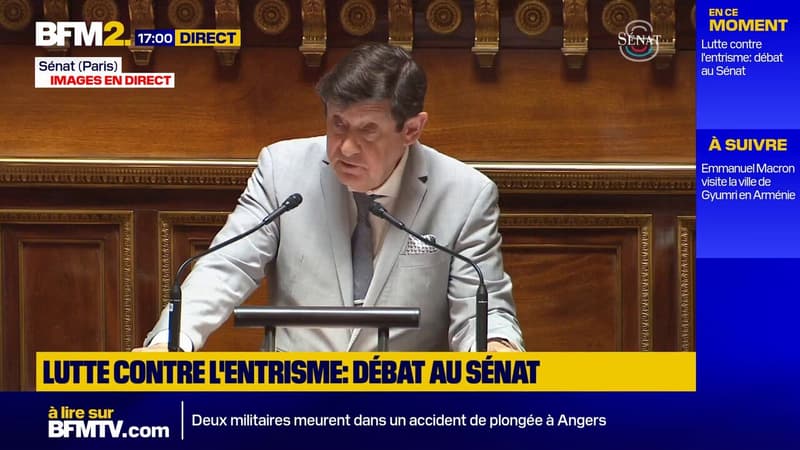 Lutte "contre l'entrisme islamiste": "Même au sein de votre famille politique, votre dérive inquiète", lance Patrick Kanner à Bruno Retailleau