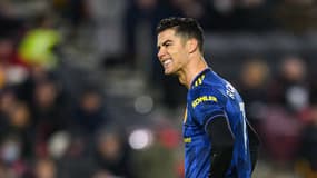 Cristiano Ronaldo lors de Brentford-Manchester United