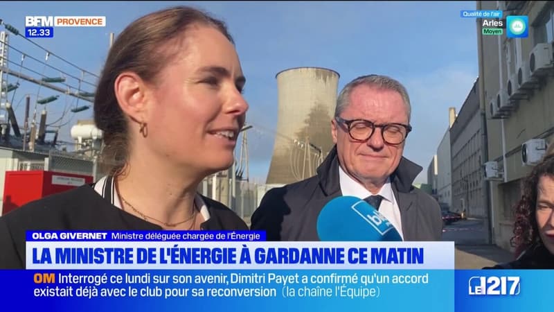 Centrale de Gardanne: la ministre Olga Givernet assure soutenir la production d'électricité