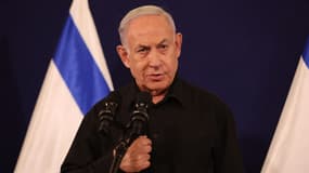Benjamin Netanyahu à Tel-Aviv le 28 octobre 2023.
