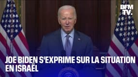 Joe Biden s'exprime sur la situation en Israël 