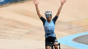 La Britannique Lizzie Deignan remporte la première édition féminine du Paris-Roubaix,   à Roubaix le 2 octobre 2021