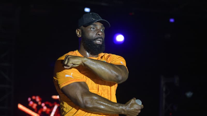Kaaris, en concert à Abidjan, le 28 avril 2019. 