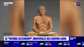 Le "Scribe accroupi", nouvelle merveille au Louvre-Lens pour fêter les 10 ans du musée