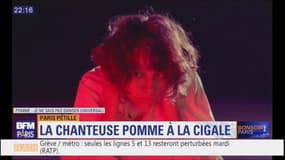 #Parispétille: la chanteuse Pomme à la Cigale