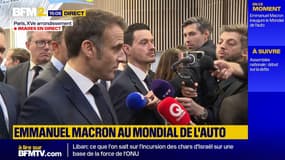 Macron: "Il y a cinq on pensait inimaginable de produire des véhicules électriques en France"