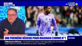 Kop Nord: une première réussie pour Mike Maignan, gardien de l'équipe de France