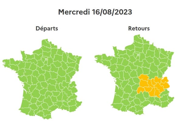 Des difficultés subsisteront mercredi dans le sens des retours en Auvergne Rhône-Alpes.