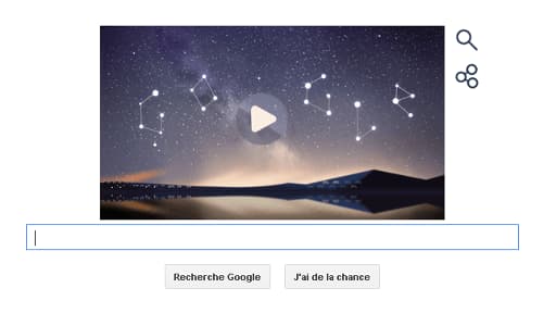 Le doodle de Google est consacré aux Perséides.