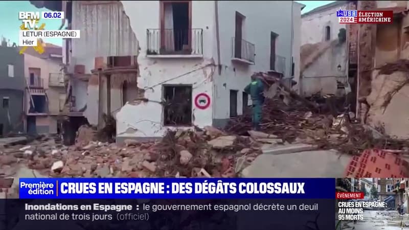 Crues en Espagne: les images des dégâts colossaux dans les villes