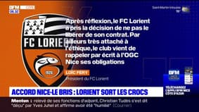 Accord OGC Nice-Le Bris: Lorient ne libère pas l'entraîneur de son contrat