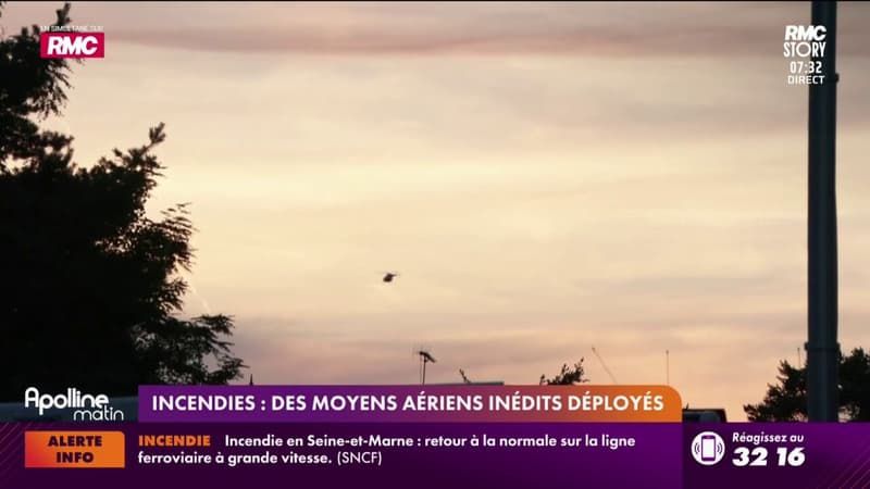 Incendies : Des moyens aériens inédits déployés