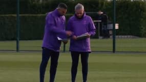 José Mourinho à l'entraînement avec Tottenham