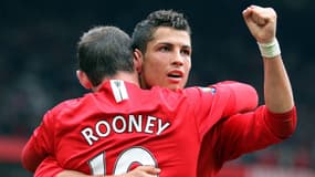 Rooney et Ronaldo en 2007