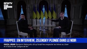 En pleine interview, Volodymyr Zelensky est interrompu par une panne d'électricité 